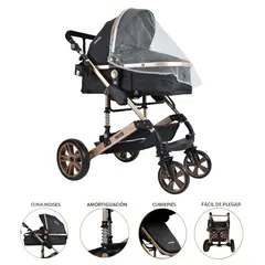 YAMP - Coche Moisés De Paseo Bebé Frezzio Plegable