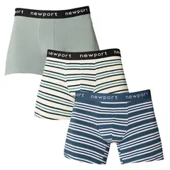 NEWPORT - Pack 3 Boxer Algodón Hombre