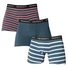 NEWPORT - Pack 3 Boxer Algodón Hombre