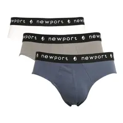 NEWPORT - Pack 3 Calzoncillo 100% Algodón Hombre