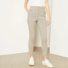 BASEMENT - Pantalon Straight Tiro Alto Mujer