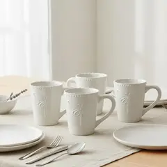ROBERTA ALLEN - Set x4 Tazas Porcelana 400 ml Libélula