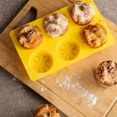 MICA - Set X6 Moldes Cupcake Silicona Limones