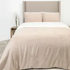 MICA - Cubrecama Coral Con Sherpa