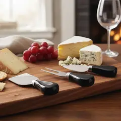 ROBERTA ALLEN - Set X3 Cuchillos Para Queso Toscana Negro