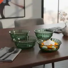 ROBERTA ALLEN - Set X4 Bowl Labrado Verde