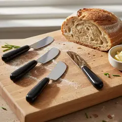 ROBERTA ALLEN - Set X4 Cuchillo Para Untar Toscana Negro