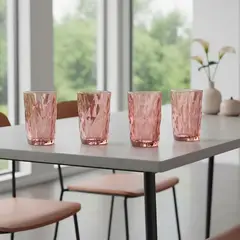 ROBERTA ALLEN - Set x4 Vasos Largo Diamante 340 ml