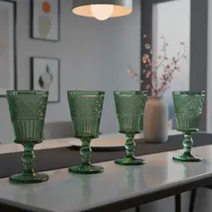 ROBERTA ALLEN - Set X4 Copa Agua Labrado Verde