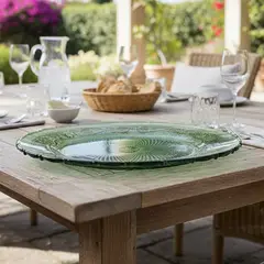 ROBERTA ALLEN - Plato De Sitio Labrado Verde 30cm