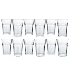 MICA - Set X12 Vasos Largo Tableados