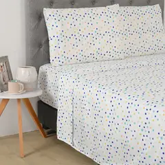 AMBIENTA - Juego de Sábanas Estampadas Microfibra