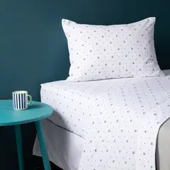 BENETTON - Juego De Sábanas Estampadas 100% Algodón 180 Hilos