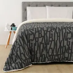 MICA - Edredón Estampado Con Sherpa