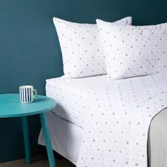 BENETTON - Juego De Sábanas Estampadas 100% Algodón 180 Hilos