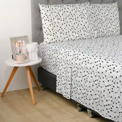 AMBIENTA - Juego de Sábanas Estampadas Microfibra