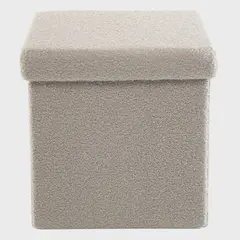 MICA - Pouff Plegable Gris 38cm