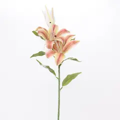 MICA - Ramo Flor Decorativa Lilium Rosa 73cm