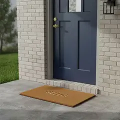 MICA - Tapete Hola con Flores 40x70cm