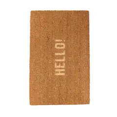 MICA - Tapete Hola con Flores 40x70cm