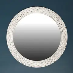 MICA - Espejo Redondo Blanco 50cm