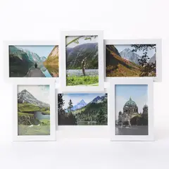 MICA - Marco de Fotos Multiple x6 Blanco