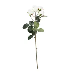 MICA - Ramo Flor Decorativa De Múltiples Rosas Blancas 48cm
