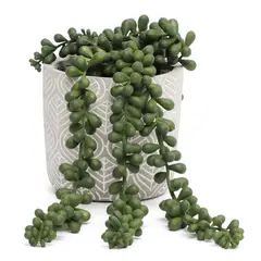 MICA - Planta Artificial Rosario Con Maceta 9X9X12Cm