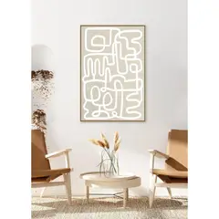 BASEMENT HOME - Cuadro Lineas Blancas 62x92cm