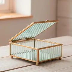 ROBERTA ALLEN - Caja Vidrio Gold 20cm