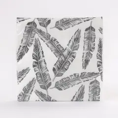 MICA - Servilleta Hojas Black 16x16cm 20und