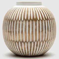 ROBERTA ALLEN - Jarrón Circular Café 20cm