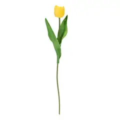MICA - Rama Decorativa De Tulipán Amarillo 45cm