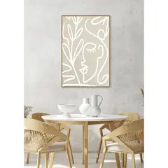 BASEMENT HOME - Cuadro Cara Beige 62x92cm