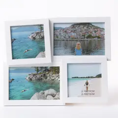 MICA - Marco de Fotos Multiple x4 Blanco