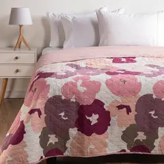 AMBIENTA - Cubrecama Estampado Reversible