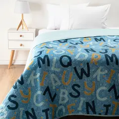 AMBIENTA - Cubrecama Estampado Reversible