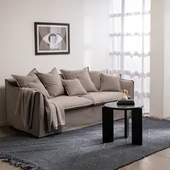 BASEMENT HOME - Sofá Cama Atlanta 3 Cuerpos Con Colchón 2 Plz