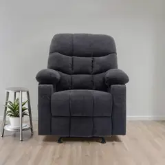 MICA - Sofá Reclinable Thunder con Mecedora, Masajeador, Calentador y Puertos USB