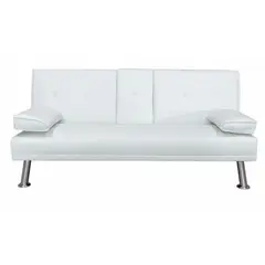 AMBIENTA - Sofá Cama Futón Spotlight 3 Cuerpos 1.5 Plz con Posavasos