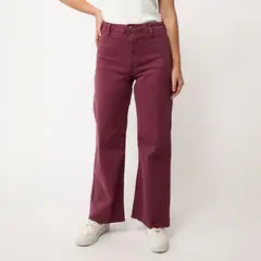 UNIVERSITY CLUB - Jean Wide Leg Tiro Alto Mujer