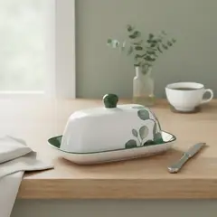 ROBERTA ALLEN - Mantequillero Cerámica 19x9 cm Frutas