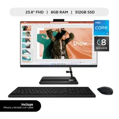 LENOVO - All in One Intel® CoreTM i5 8Gb 512Gb SSD Ideacentre AIO 3 12° Gen 23.8"