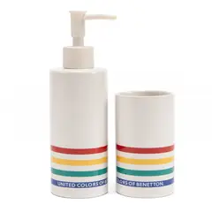 BENETTON - Set Accesorios De Baño Strisce