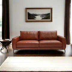 BASEMENT HOME - Sofá James 3 Cuerpos Cuero