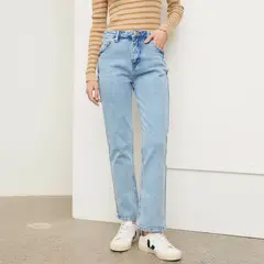 BASEMENT - Jean Recto Tiro Alto Mujer