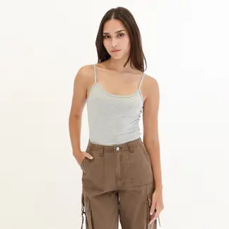 SYBILLA - Top Sin Mangas Algodón Mujer