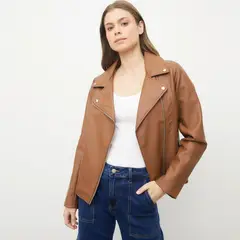 UNIVERSITY CLUB - Casaca Efecto Cuero Mujer