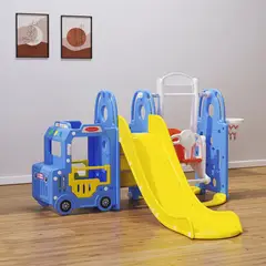 SCOOP - Centro De Actividades Bus Con Tobogán Y Columpio