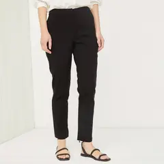 UNIVERSITY CLUB - Pantalón Straight Tiro Alto Mujer